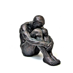 Rzeźba figura Mężczyzna siedzący XXL